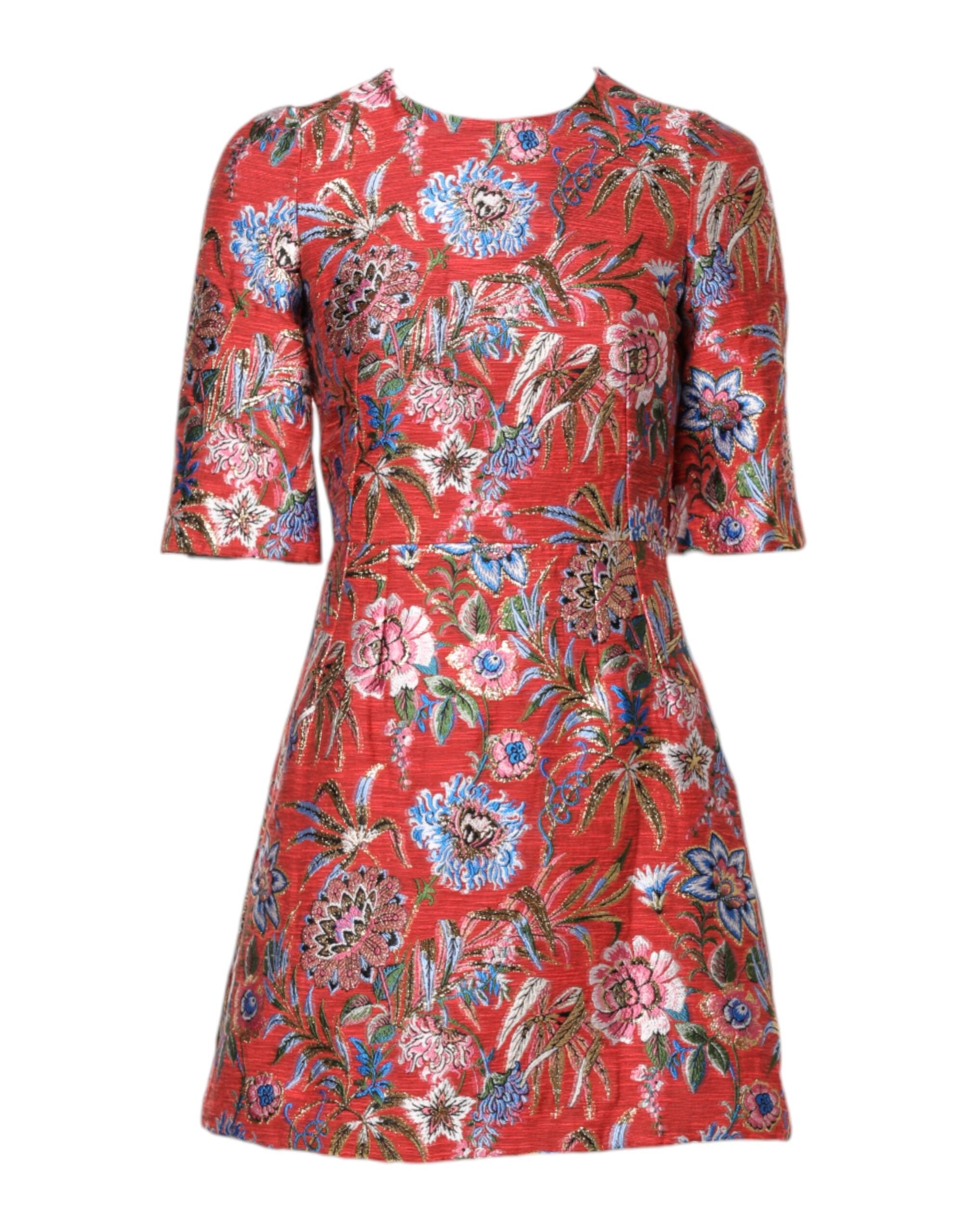 Robe A-line Dolce & Gabbana rouge