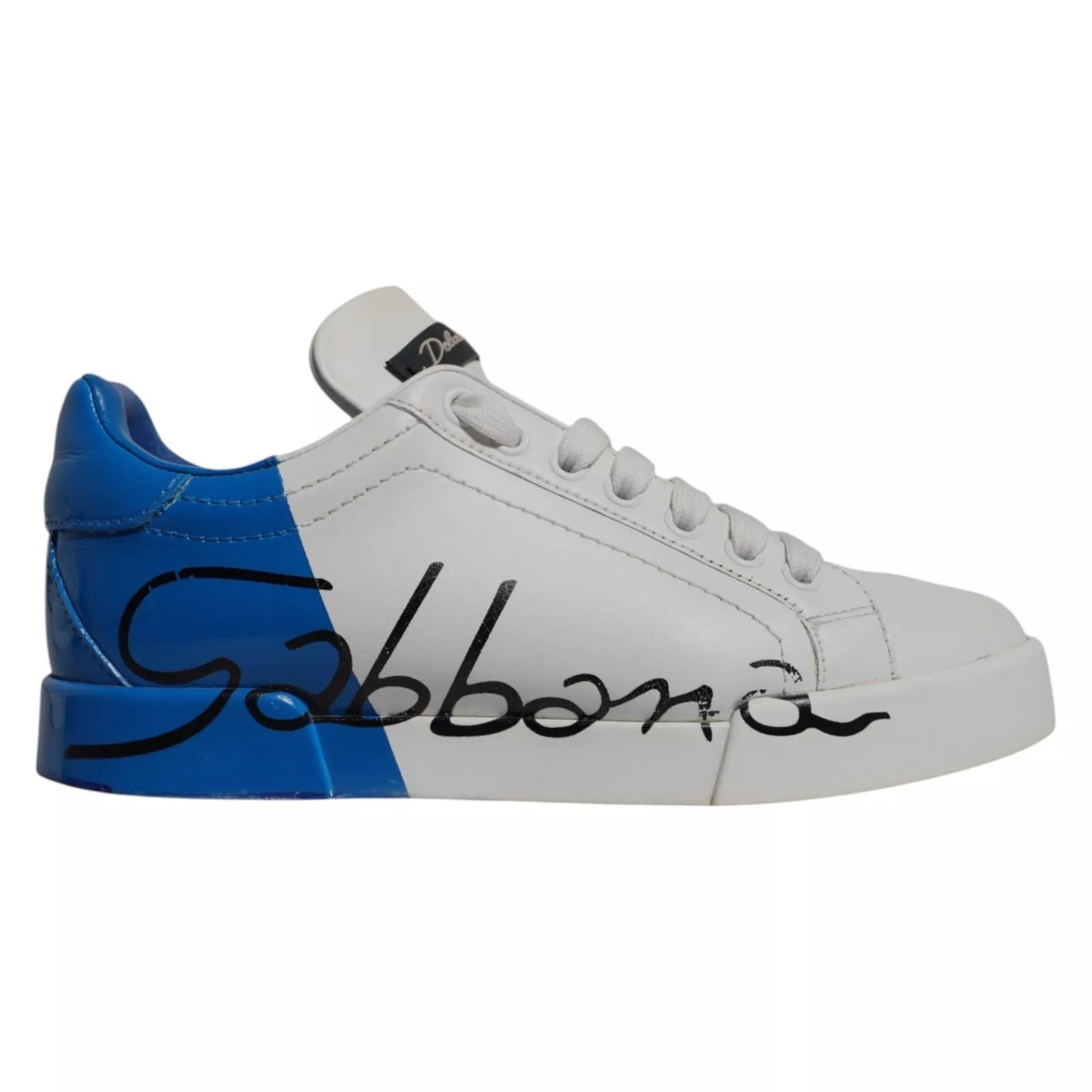 Baskets Dolce & Gabbana Portofino blanches et bleues