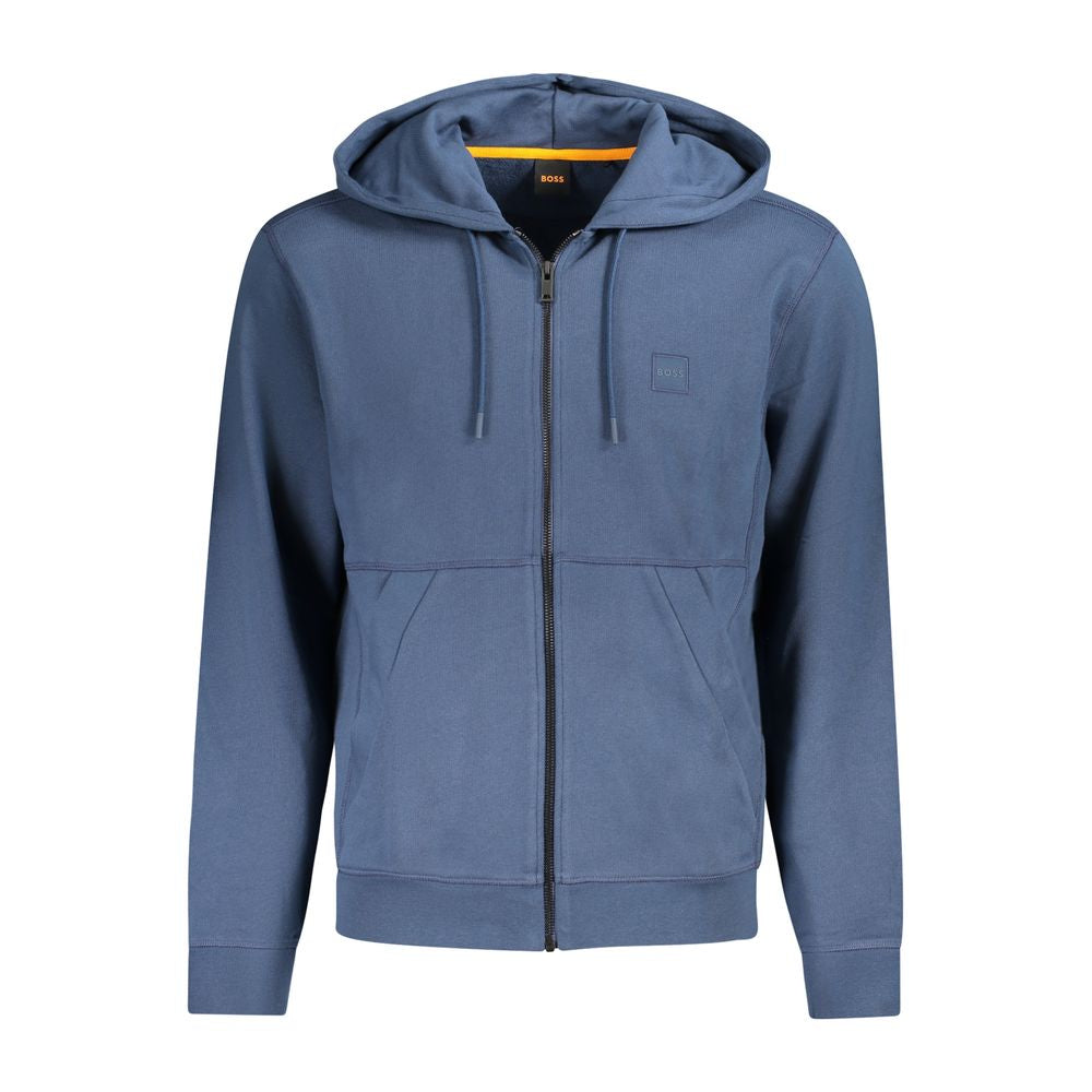 Sweat à capuche bleu