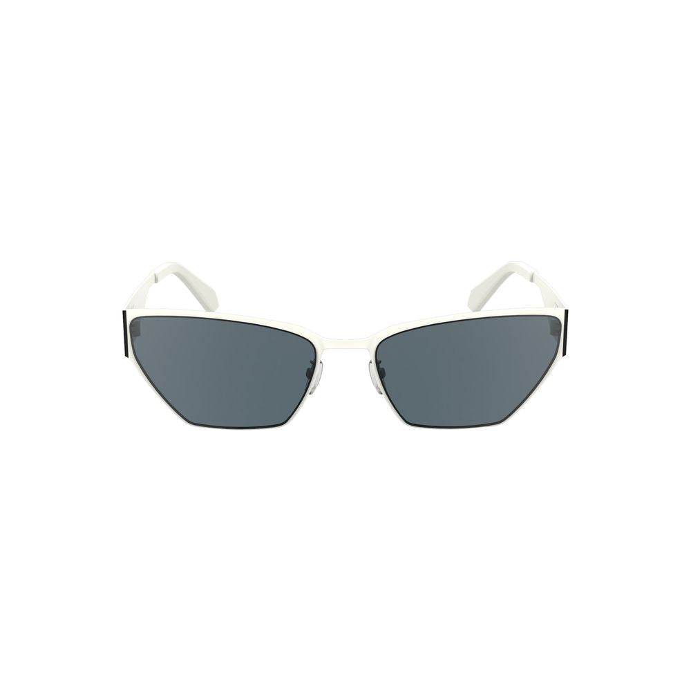Lunettes de soleil Calvin Klein blanches