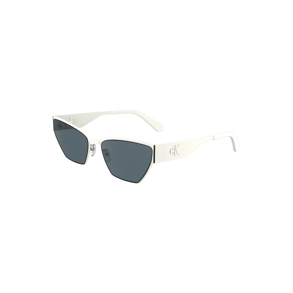 Lunettes de soleil Calvin Klein blanches