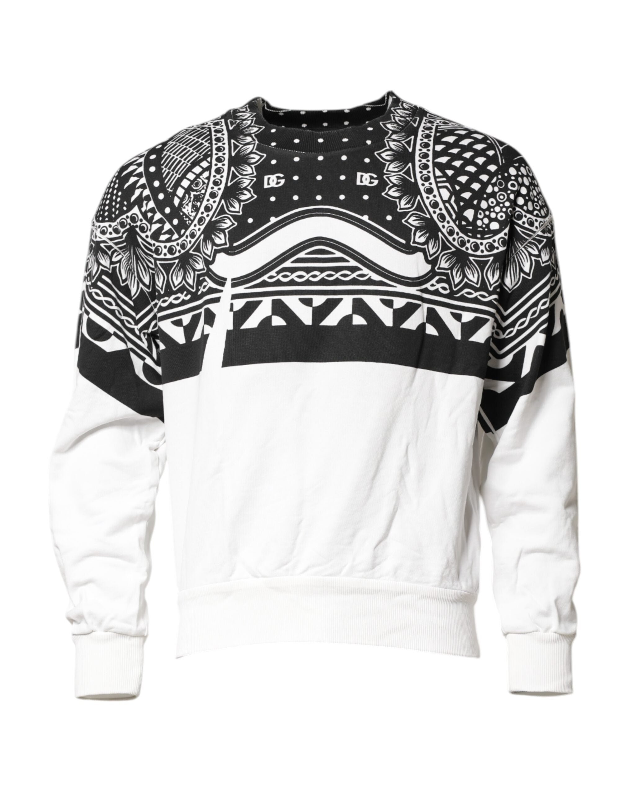 Sweatshirt Dolce & Gabbana à bandana noir et blanc