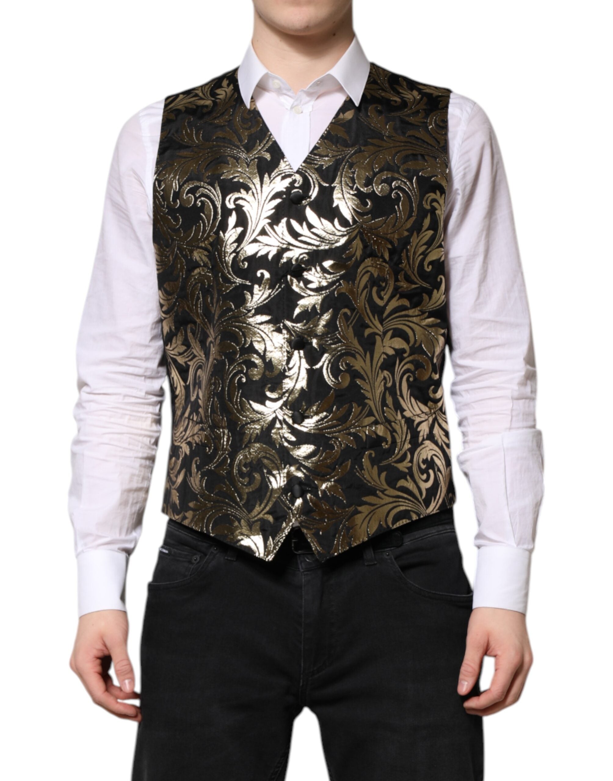 Gilet Dolce & Gabbana noir or