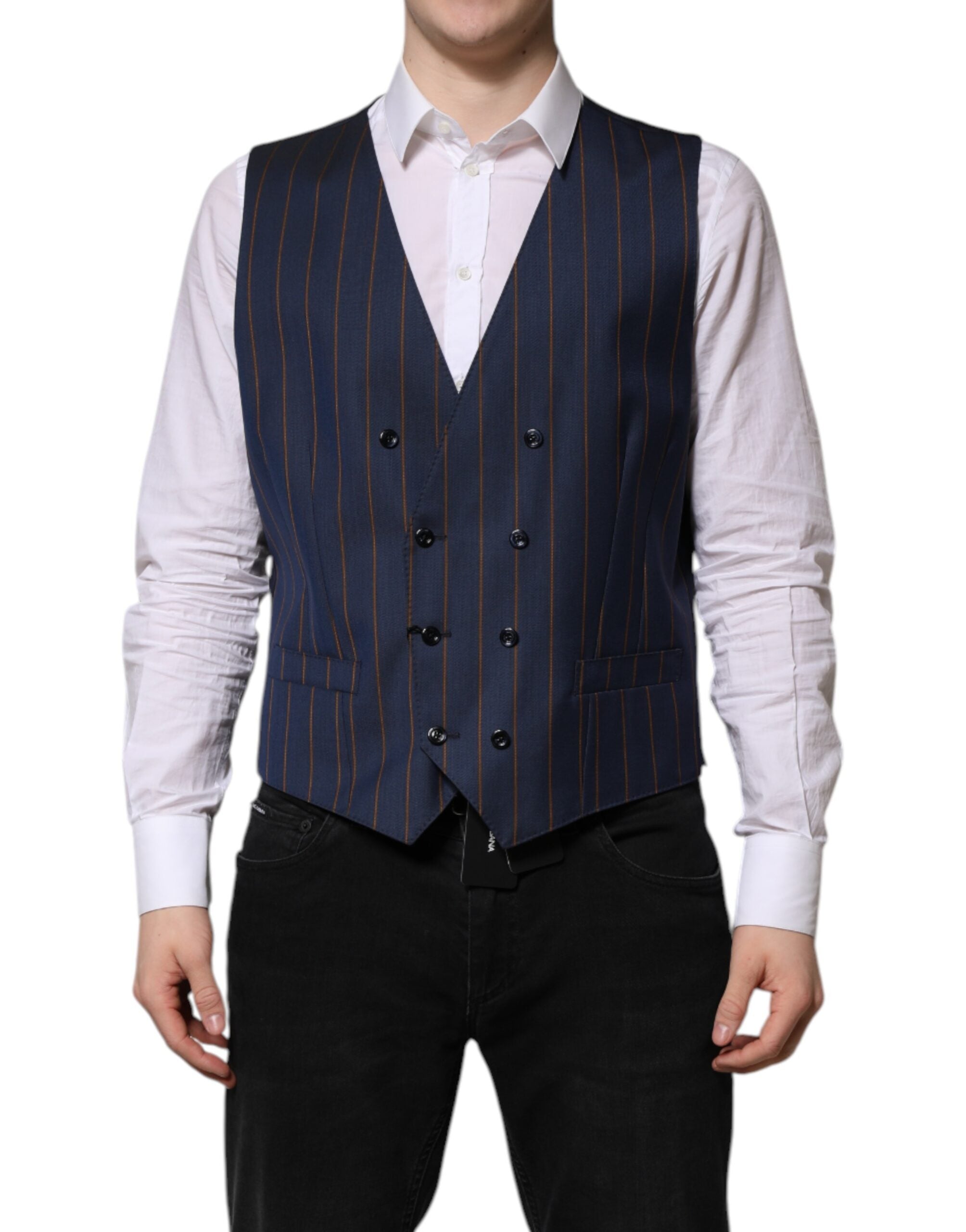 Gilet Dolce & Gabbana à rayures bleues