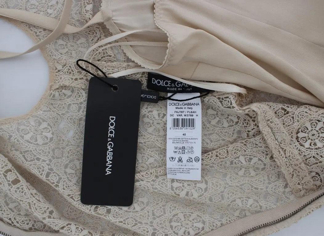 Robe Dolce & Gabbana Ricamo beige Dolce & Gabbana