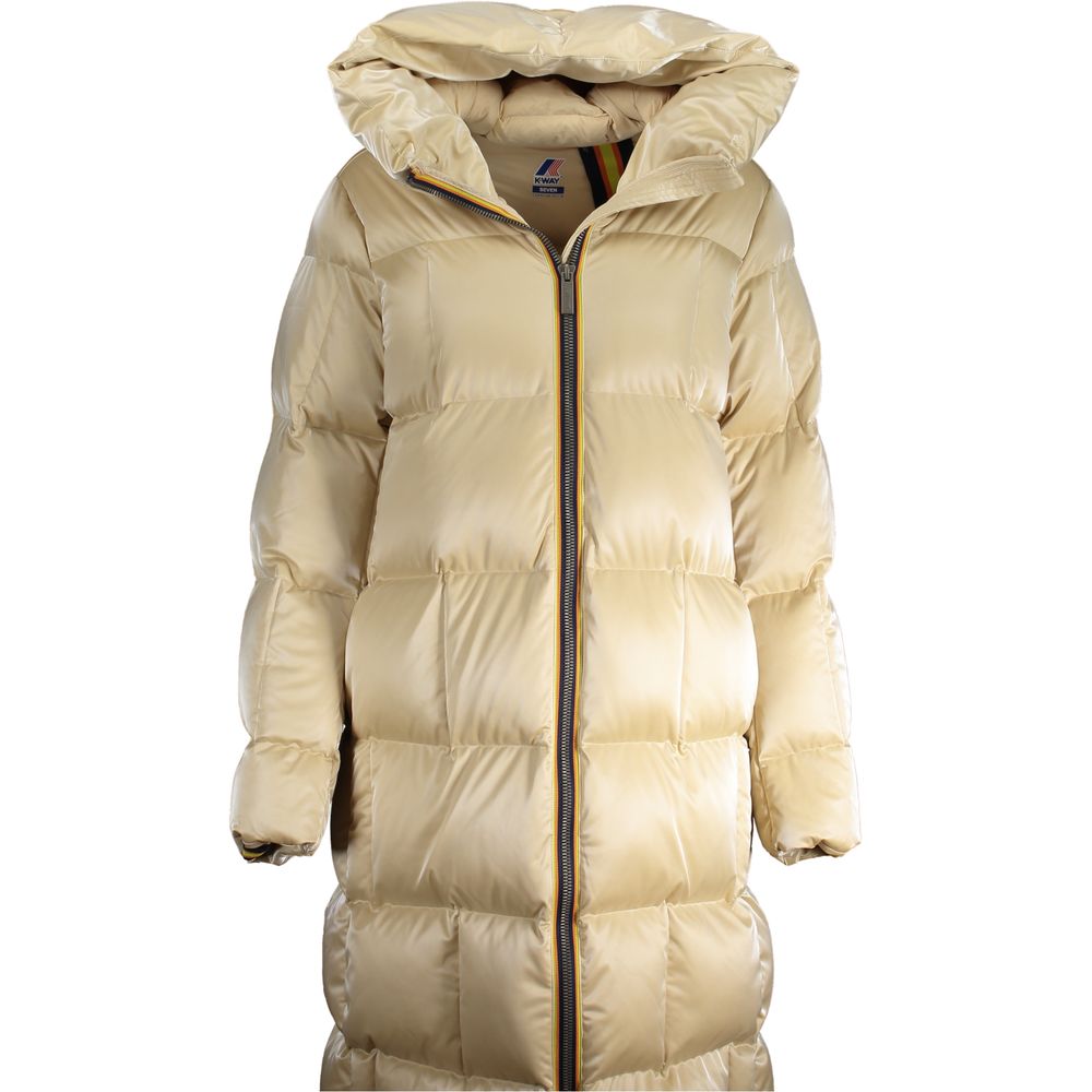 Veste avec capuche beige