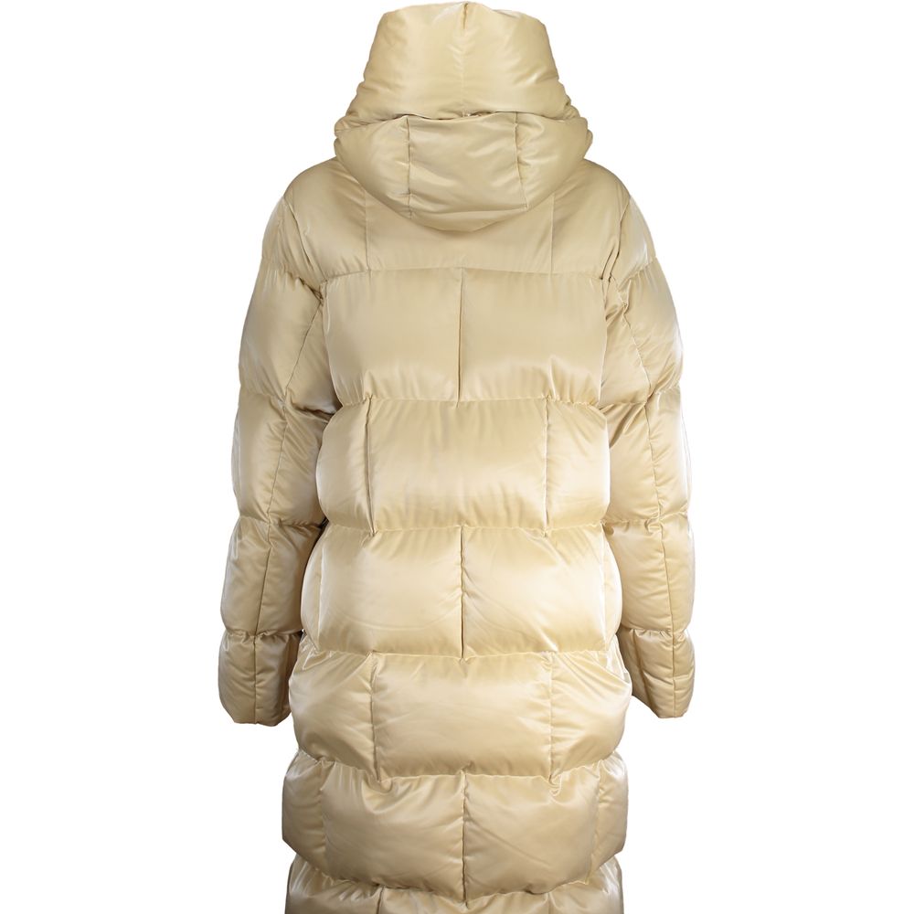 Veste avec capuche beige