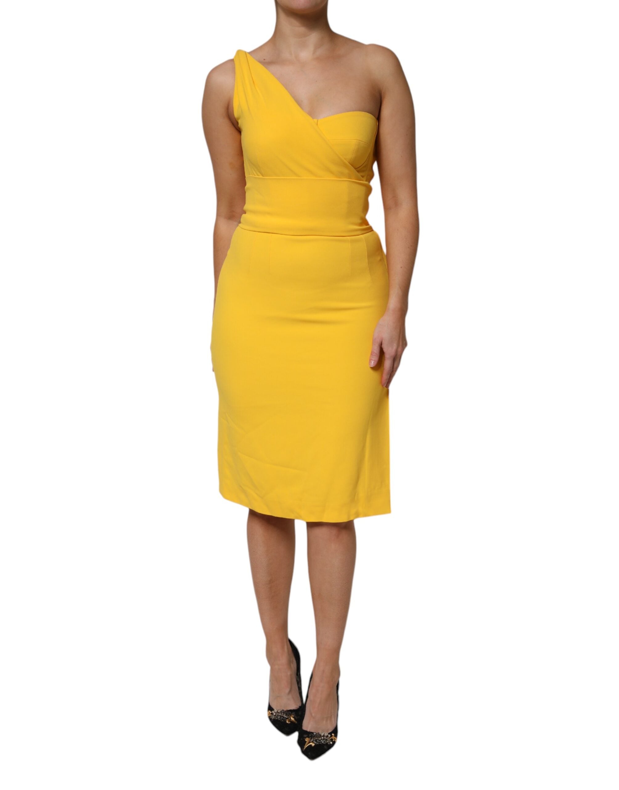 Robe midi Dolce & Gabbana jaune