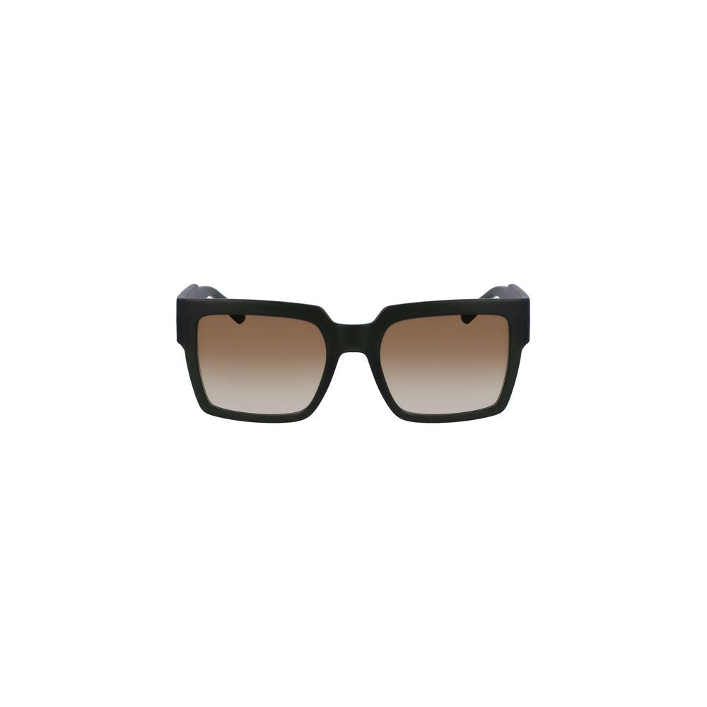 Lunettes Calvin Klein carrées brunes