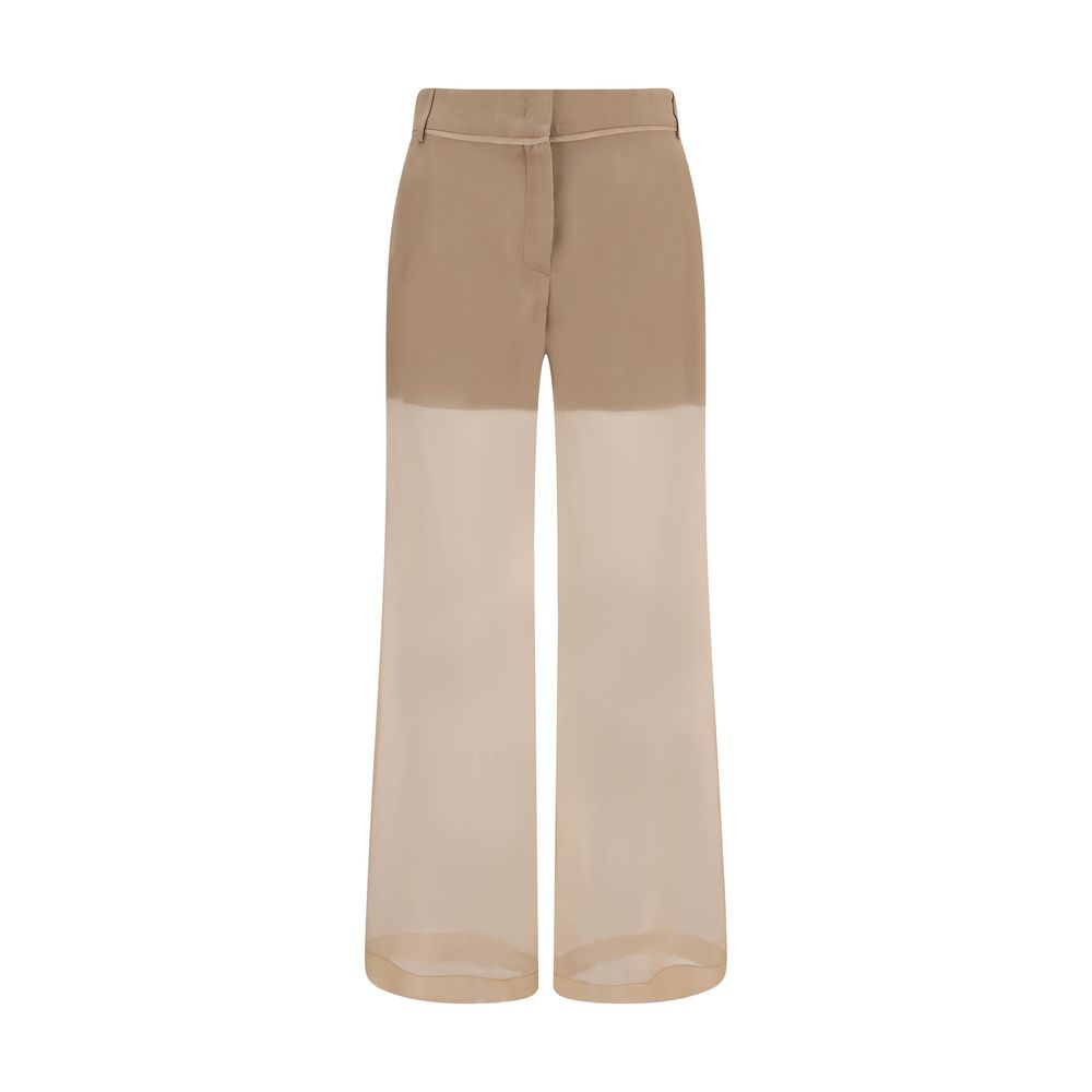 Pantalon Pinko semi-transparent rose
