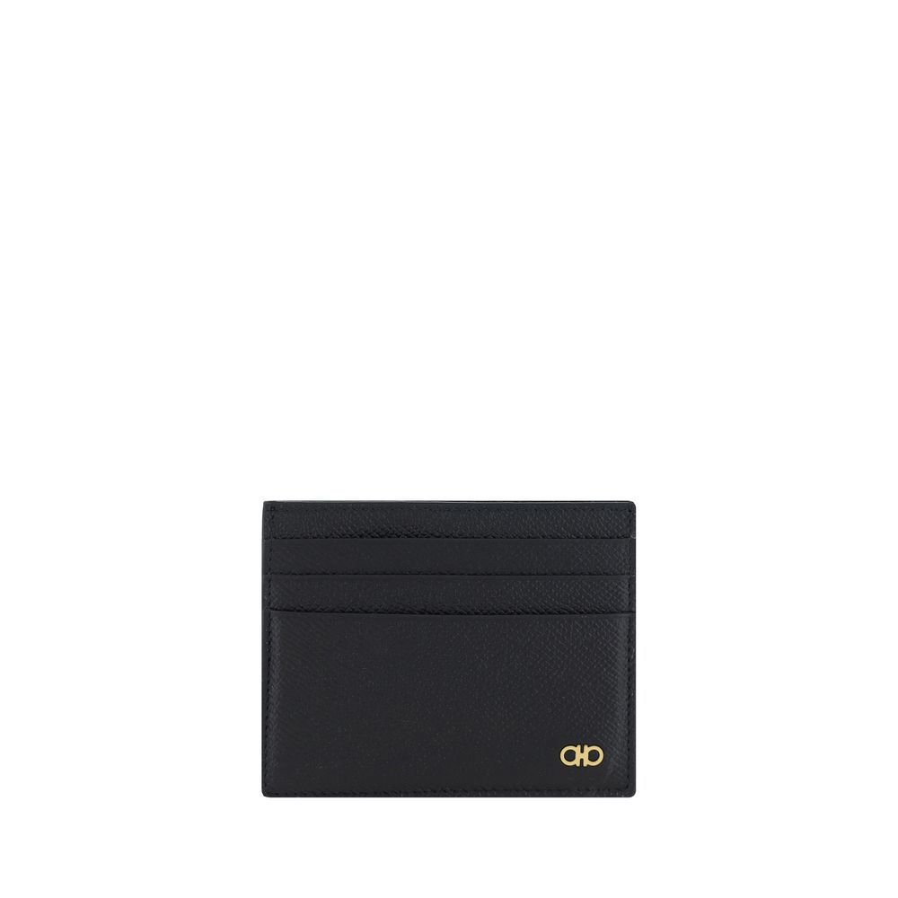 Porte-cartes Ferragamo Gancini noir