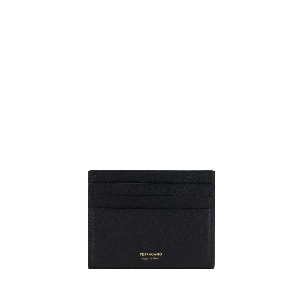 Porte-cartes Ferragamo Gancini noir