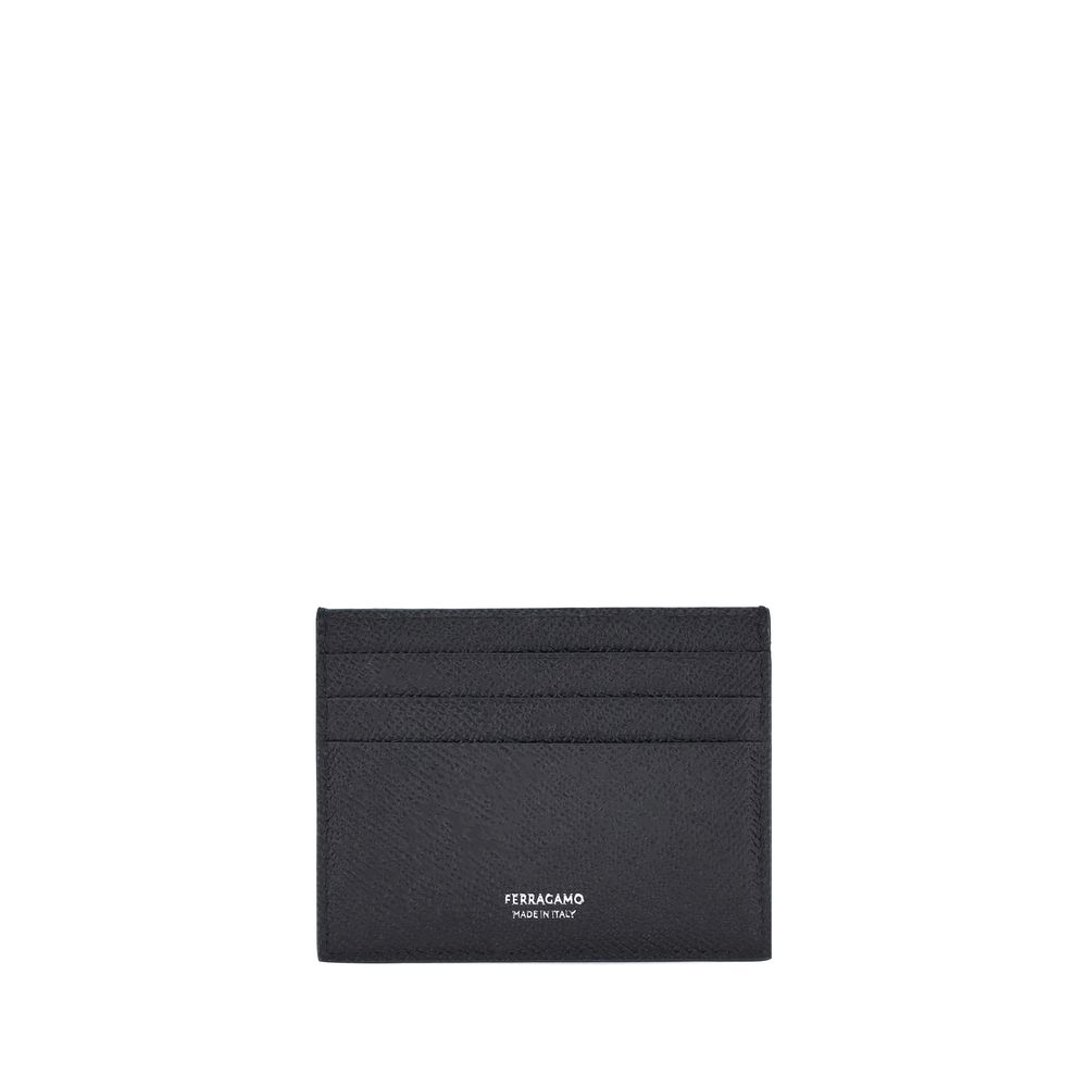 Porte-cartes Ferragamo Gancini noir