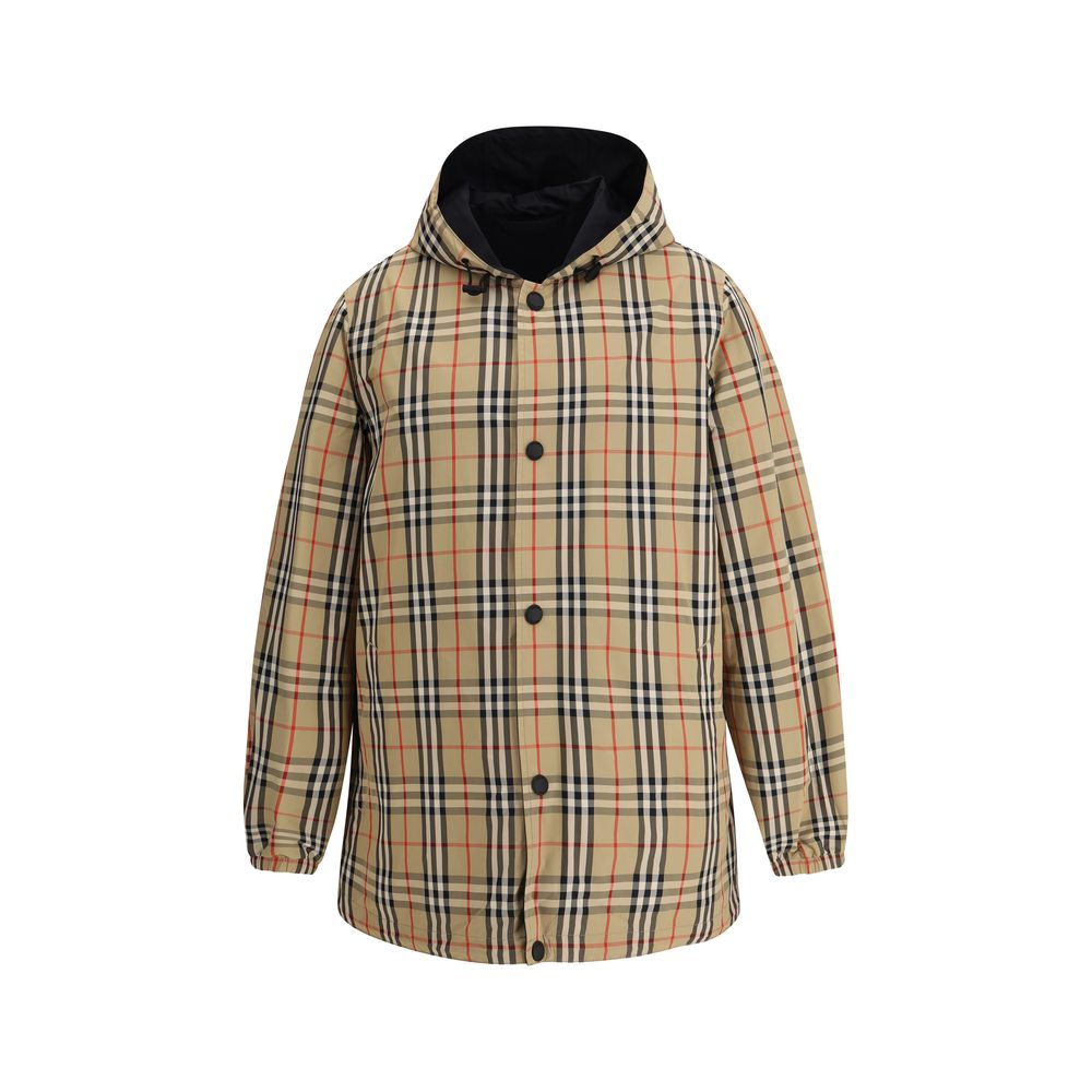 Veste réversible Burberry à capuche à carreaux