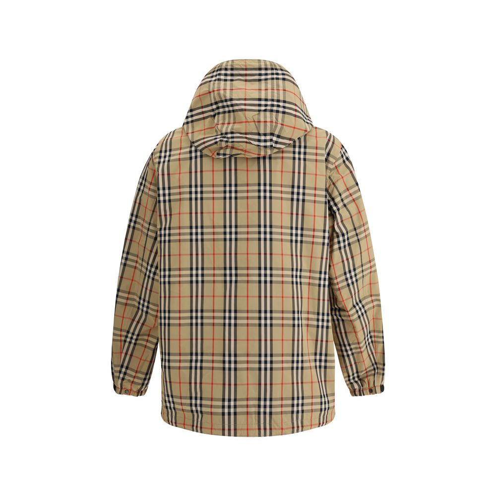 Veste réversible Burberry à capuche à carreaux