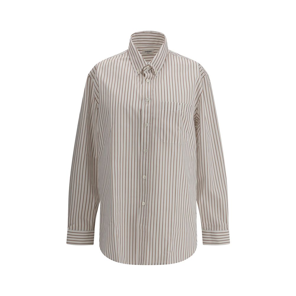 Chemise Saint Laurent rayée blanches