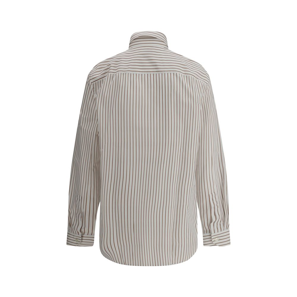 Chemise Saint Laurent rayée blanches