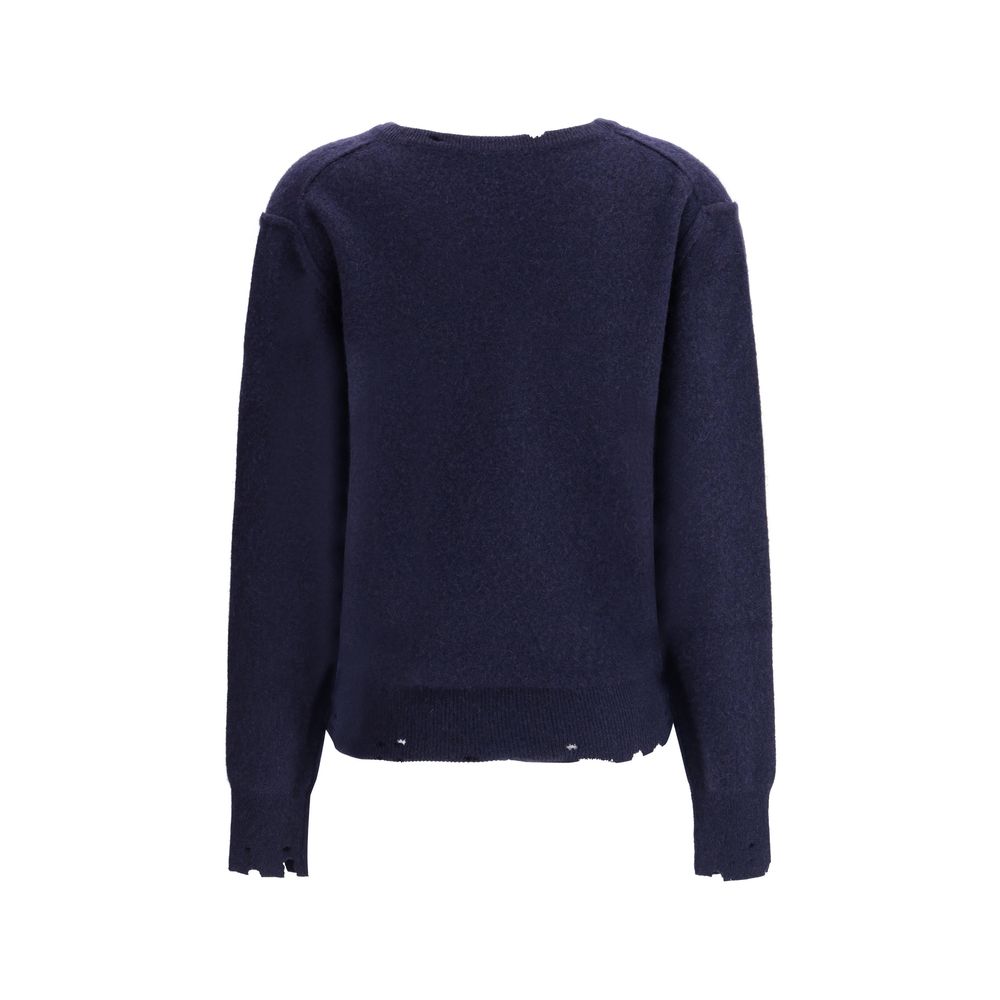 Pull Balenciaga col V gris