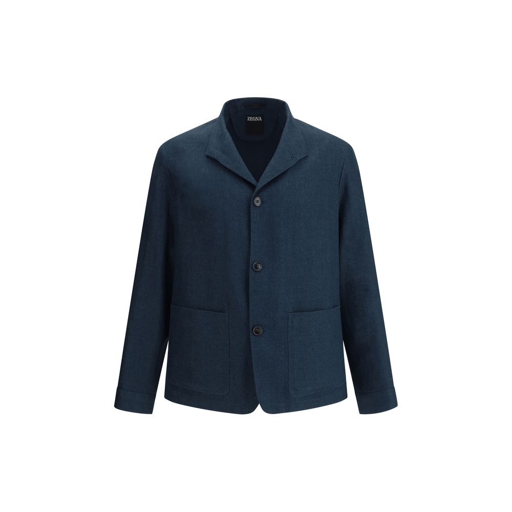 Veste Zegna mandarin grise