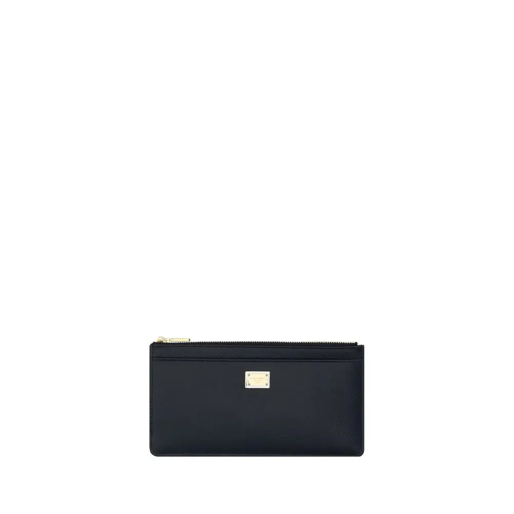 Portefeuille Dolce & Gabbana en cuir noir Dolce & Gabbana