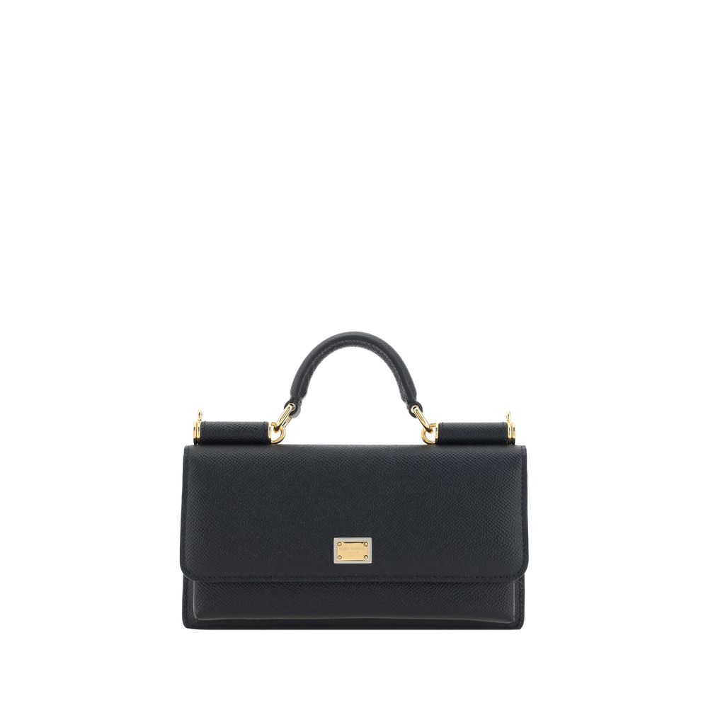 Sac à épaule Dolce&Gabbana Micro Sicily noir