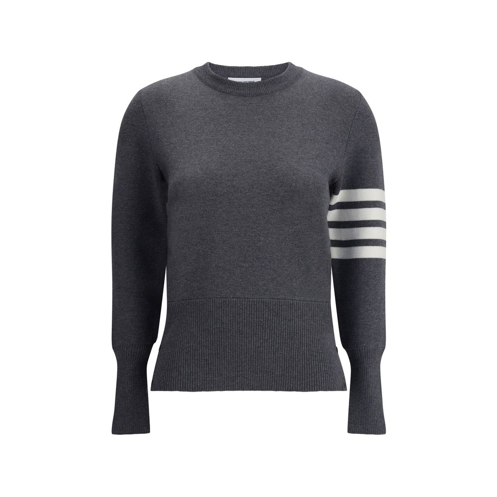 Pull Thom Browne à Bandes grise