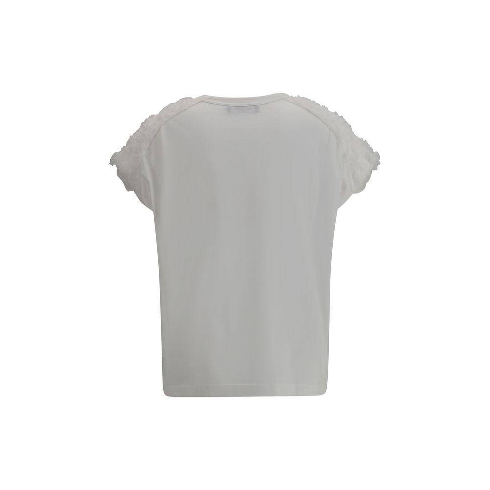 T-Shirt Fabiana Filippi avec tulle blanc