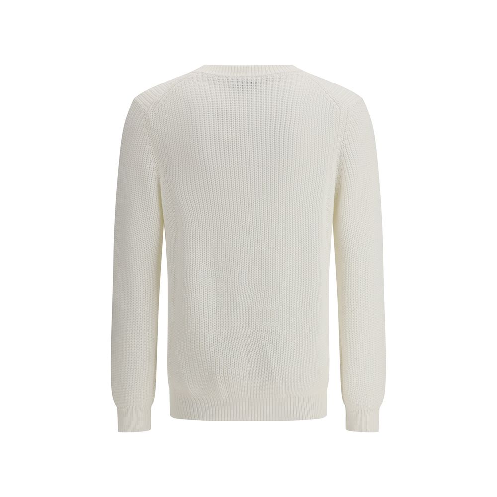 Pull Brunello Cucinelli demi-anglais beige