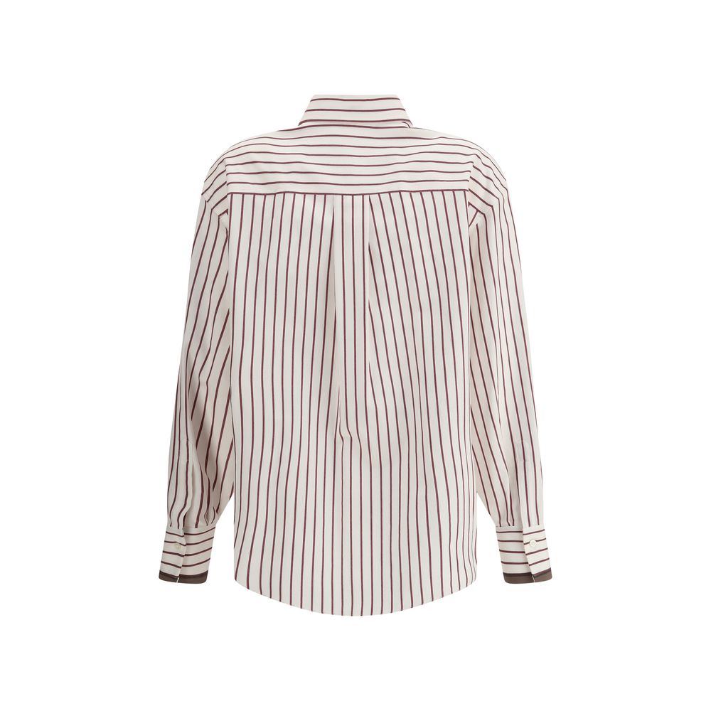 Chemise Brunello Cucinelli rayée multicolore