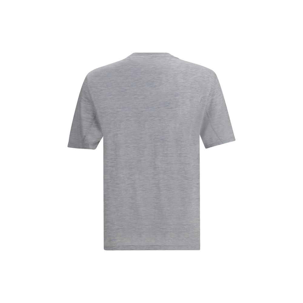 T-shirt Brunello Cucinelli en soie blanc