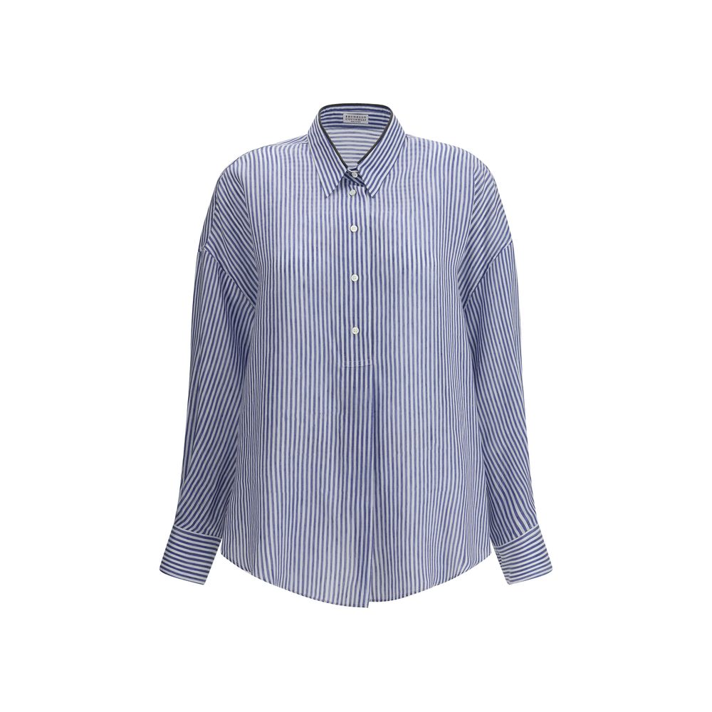 Chemise Brunello Cucinelli rayée multicolore