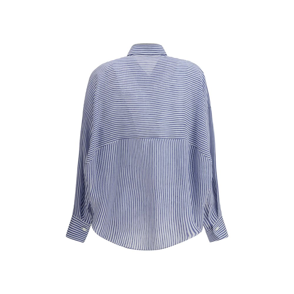 Chemise Brunello Cucinelli rayée multicolore