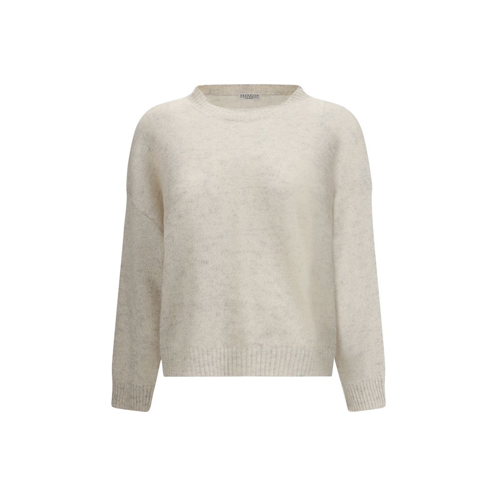 Pull Brunello Cucinelli lurex argenté