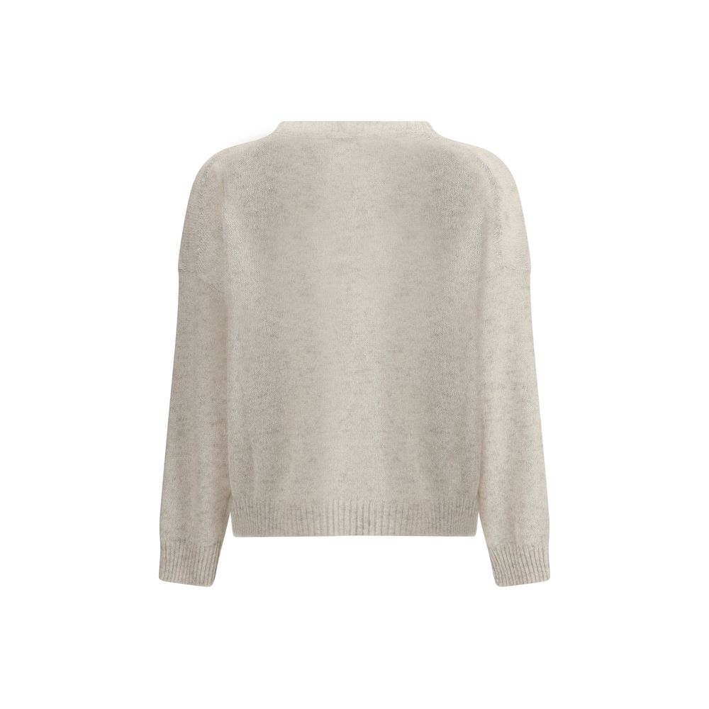 Pull Brunello Cucinelli lurex argenté