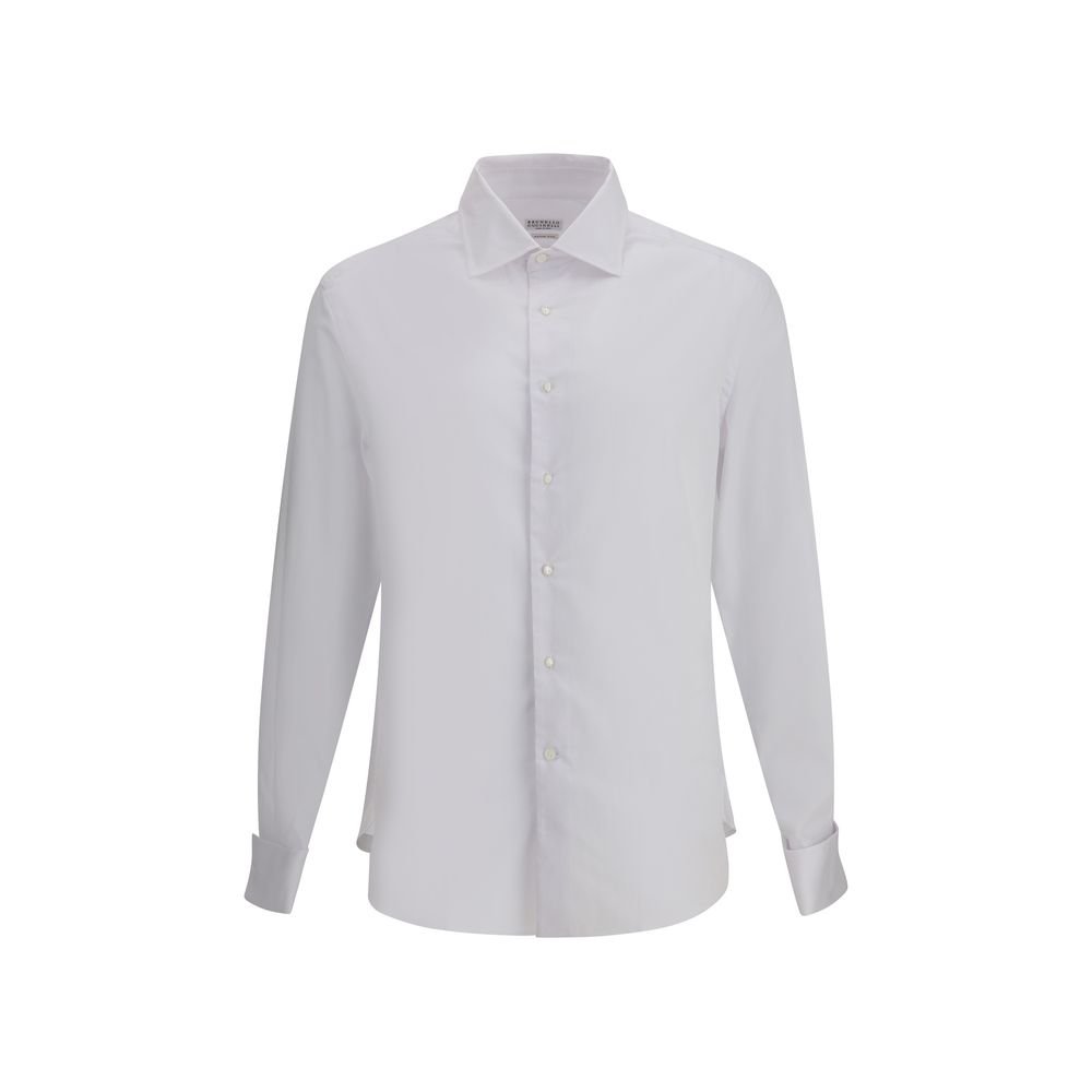 Chemise Brunello Cucinelli à col classique blanches