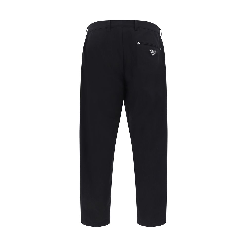 Pantalons Prada moderne noirs