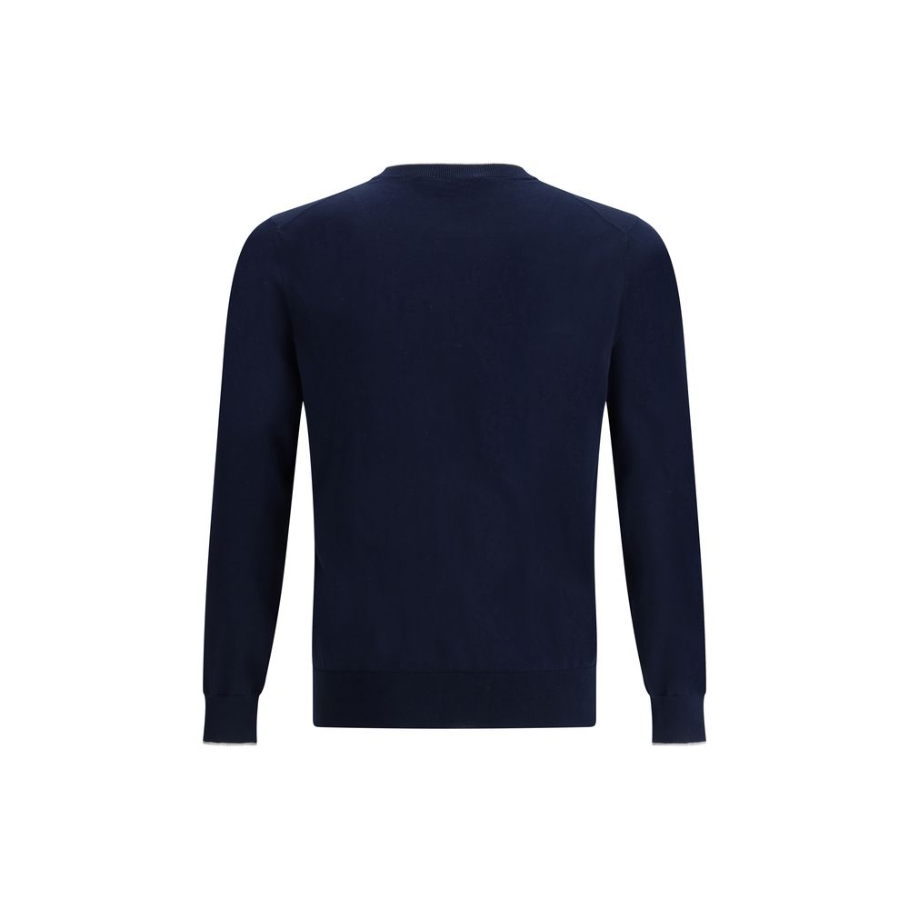 Pull Cruciani monochrome bleu