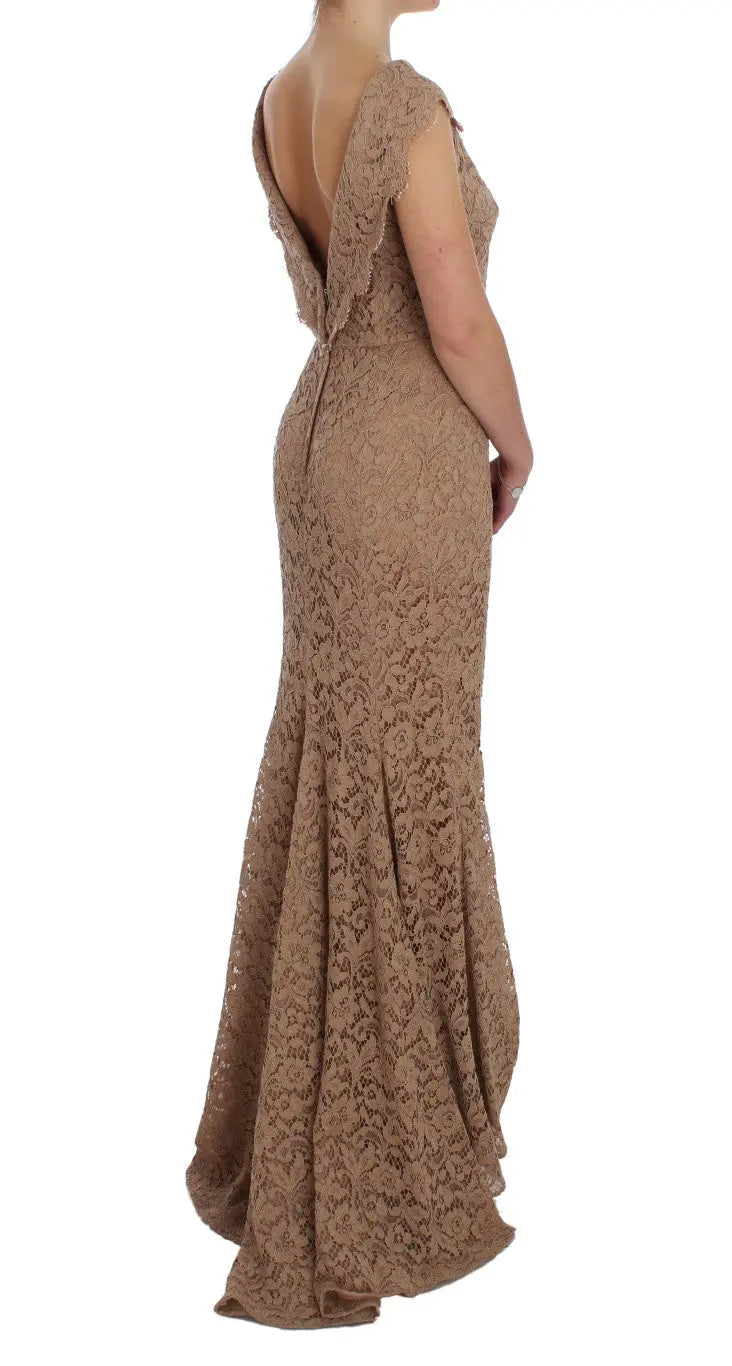 Robe Dolce & Gabbana longue rose Dolce & Gabbana