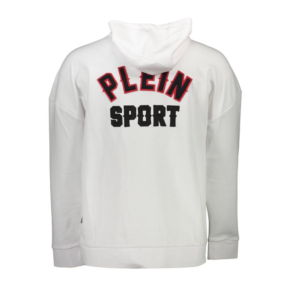 Sweat à capuche Plein Sport blanc