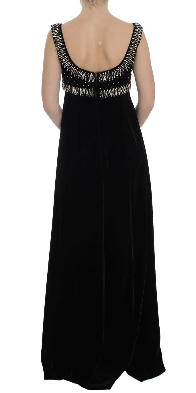 Robe Dolce & Gabbana en velours marron Dolce & Gabbana