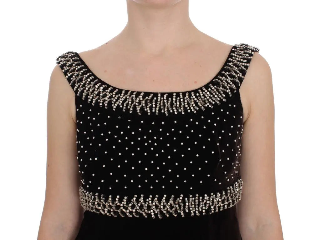Robe Dolce & Gabbana en velours marron Dolce & Gabbana