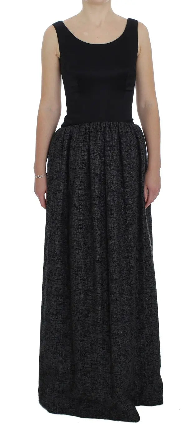 Robe Dolce & Gabbana pleine longueur noire et grise Dolce & Gabbana