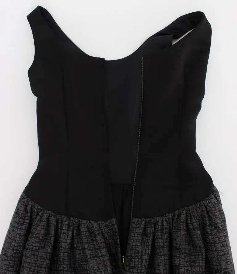 Robe Dolce & Gabbana pleine longueur noire et grise Dolce & Gabbana