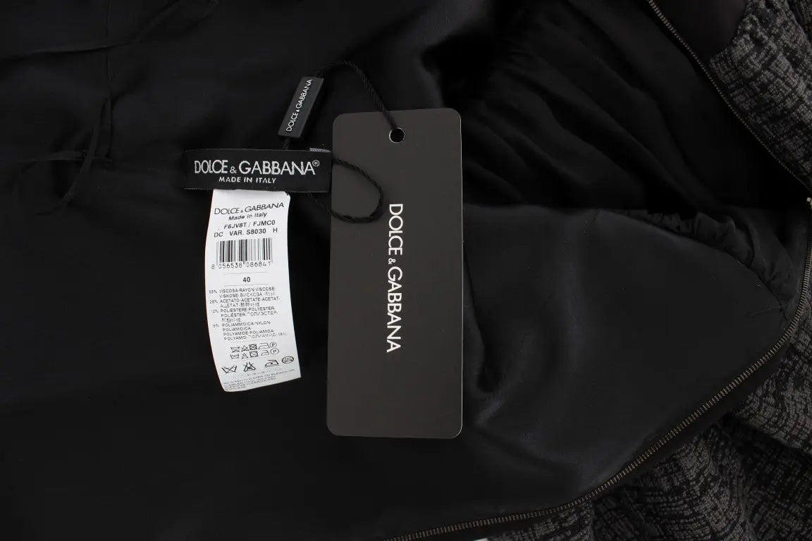 Robe Dolce & Gabbana pleine longueur noire et grise Dolce & Gabbana