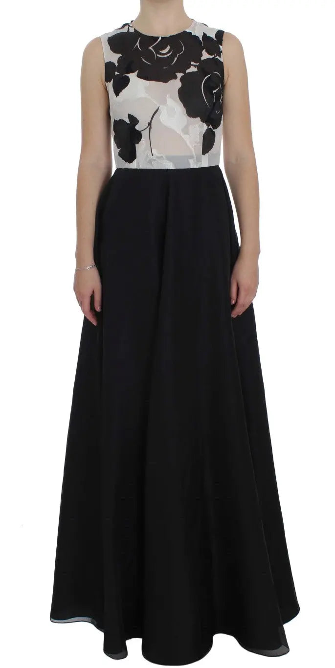 Robe Dolce & Gabbana floral noire et blanche Dolce & Gabbana