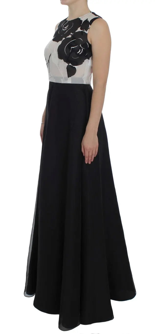 Robe Dolce & Gabbana floral noire et blanche Dolce & Gabbana