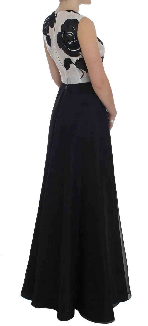 Robe Dolce & Gabbana floral noire et blanche Dolce & Gabbana