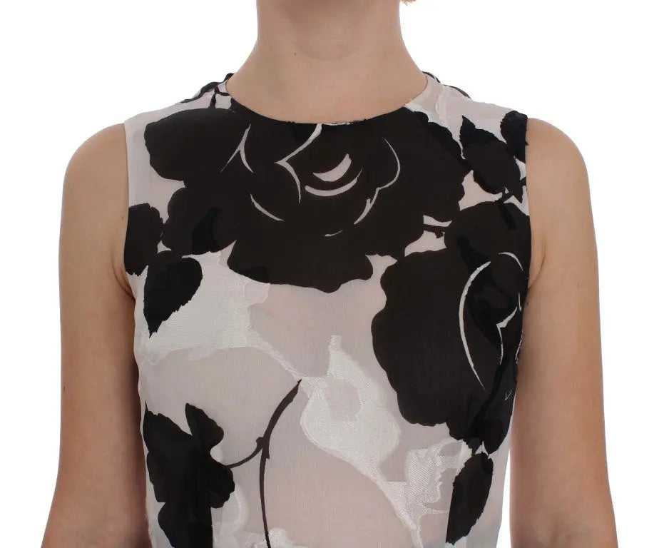 Robe Dolce & Gabbana floral noire et blanche Dolce & Gabbana