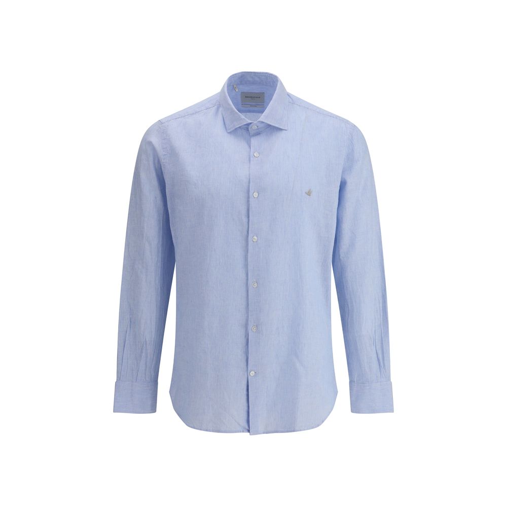 Chemise Brooksfield rayée bleue