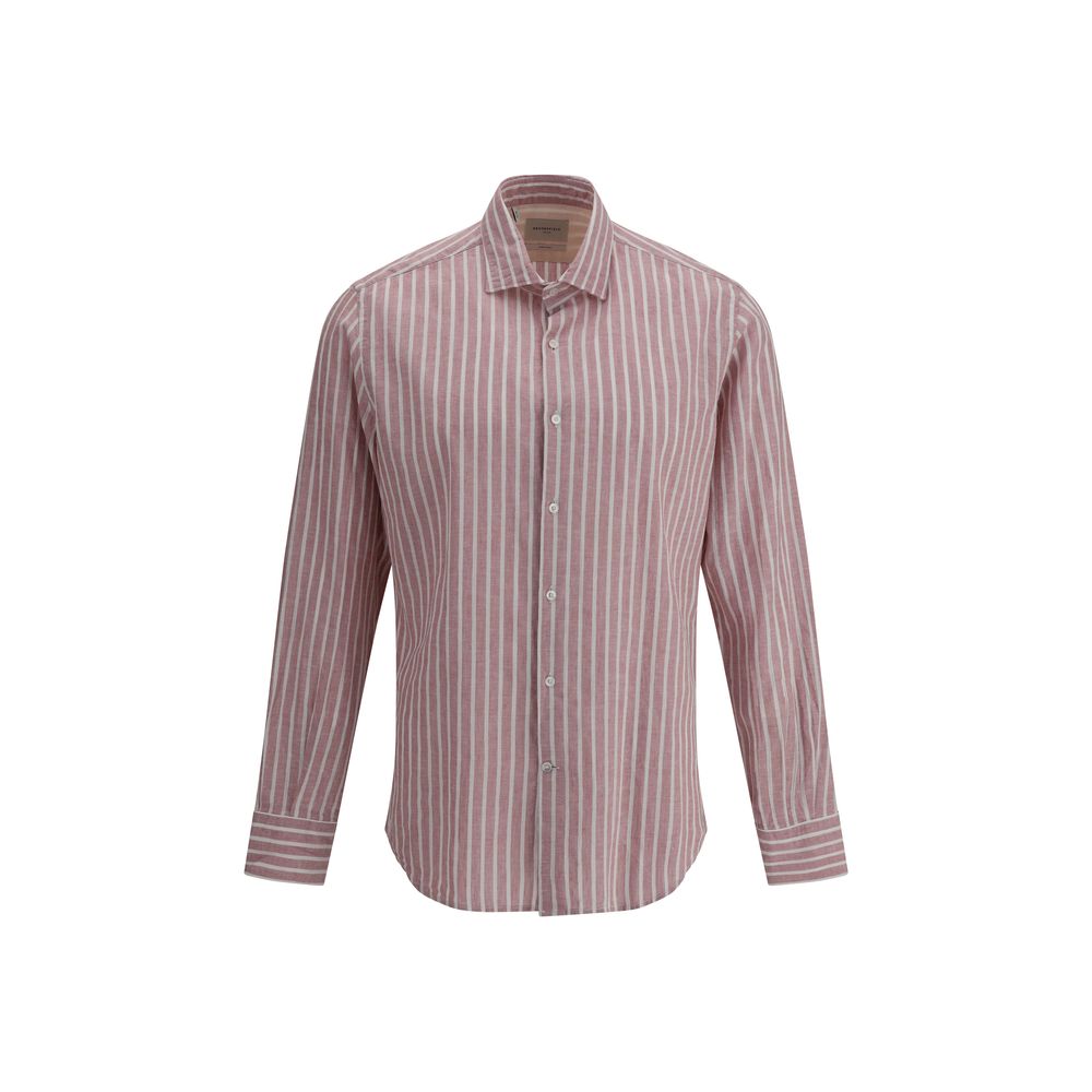 Chemise Brooksfield rayée bleue